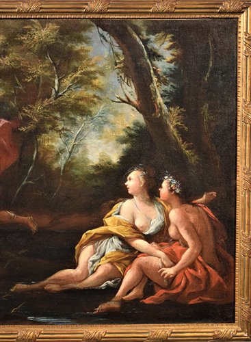 Coppia Scene Mitologiche     1) "Apollo e Dafne"